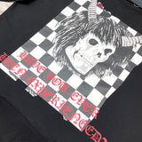 Close-up of Amiri hoodie craftsmanship