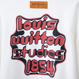 Front view of Louis Vuitton luxury clothing with runway-inspired design