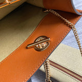 Close-up detail of classic structured women's handbag – women's premium purse