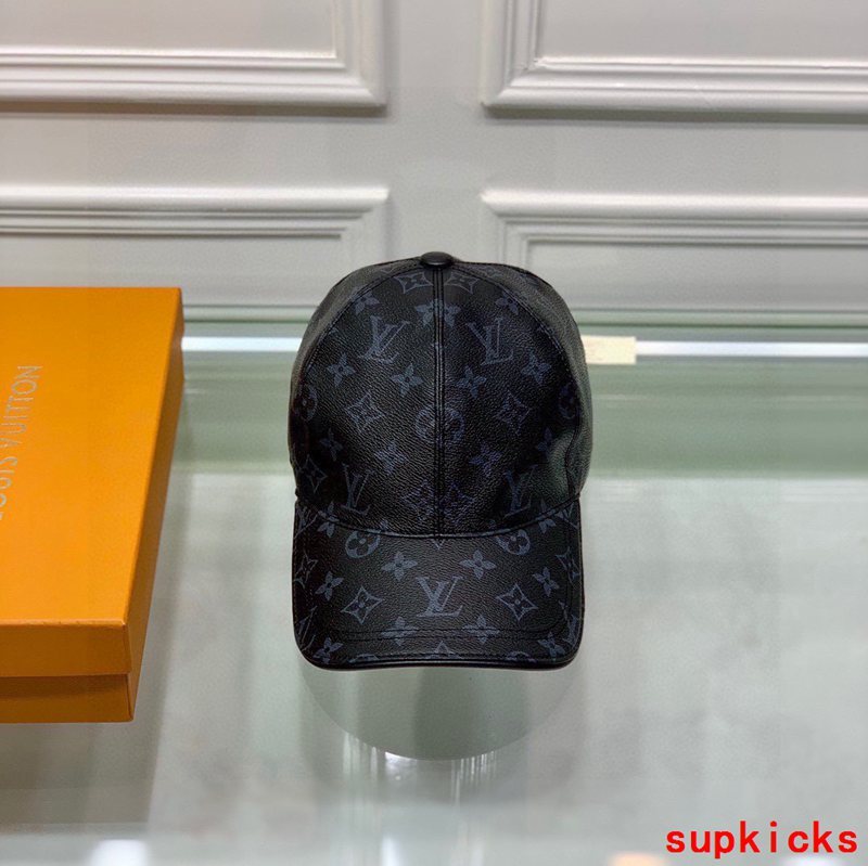 Close-up detail view of Louis Vuitton unisex cap