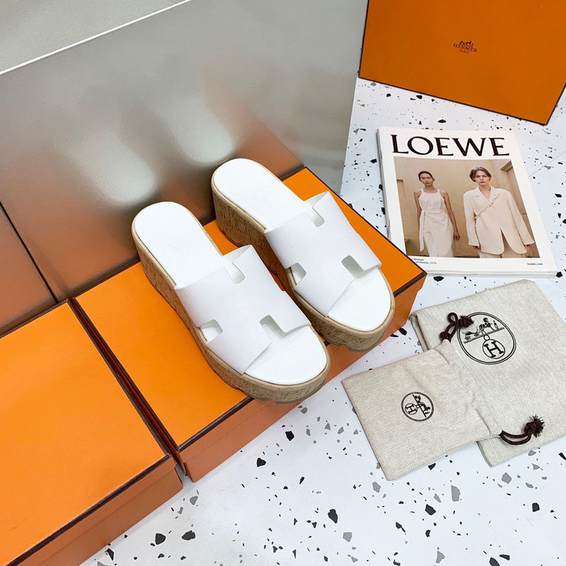 Hermes sandals Style 155 - front view, sleek modern silhouette