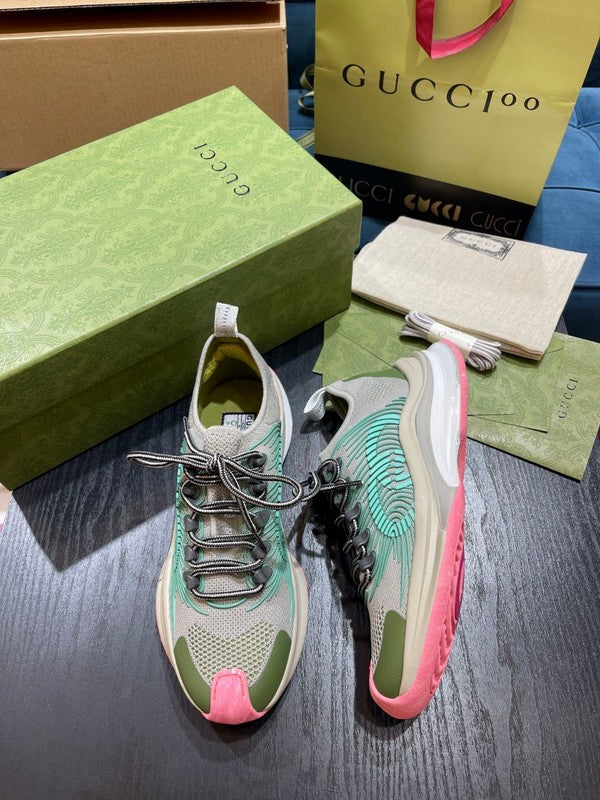 Gucci soft grey luxury sneakers view 9 premium leather build