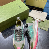 Gucci soft grey luxury sneakers view 9 premium leather build