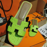 Hermes sandals Style 130 - logo and branding close-up