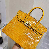  clean-lined carryall bag styled with outfit