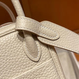 Close-up detail of poised bag design
