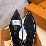 Louis Vuitton luxury shoes detail shot