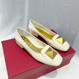 Close-up of Valentino Garavani shoes craftsmanship