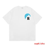 Front view of Rhude luxury clothing with tailored silhouette