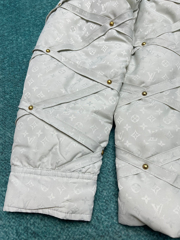 Back view of Louis Vuitton luxury clothing with contemporary cut
