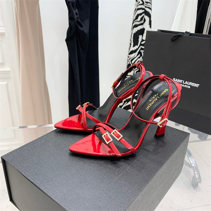 Saint Laurent luxury shoes detail shot
