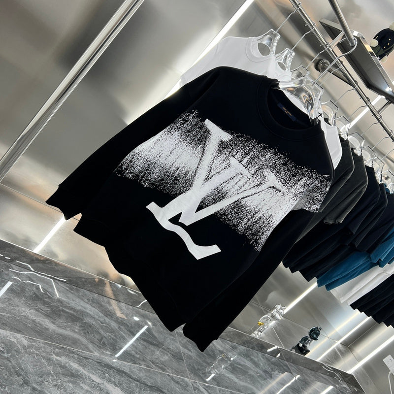 Side profile of Louis Vuitton luxury clothing with relaxed-fit cut