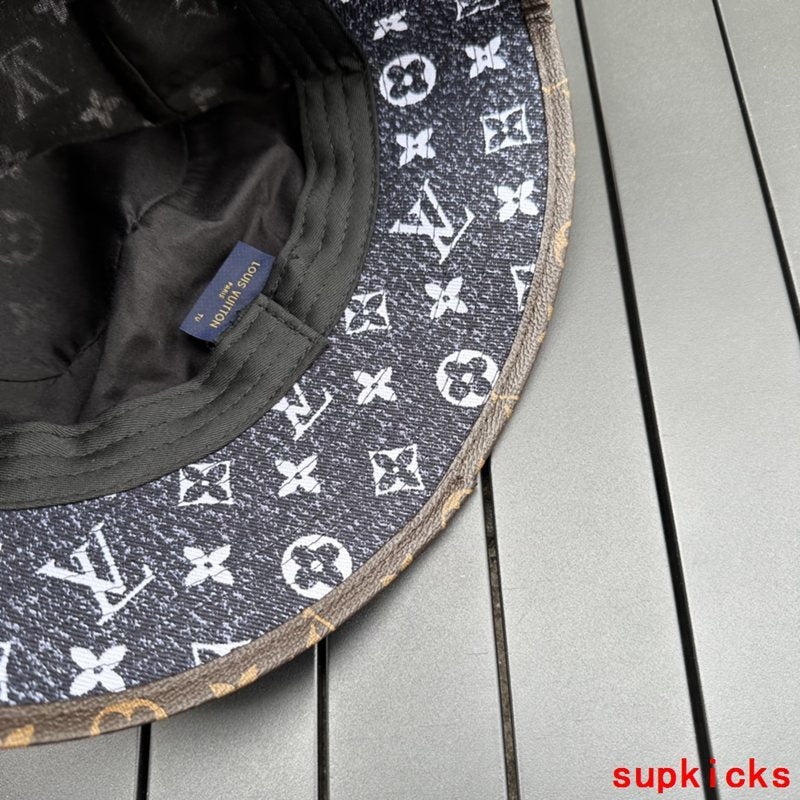Close-up detail view of Louis Vuitton unisex cap