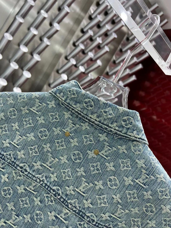 Side profile of Louis Vuitton luxury clothing with everyday silhouette
