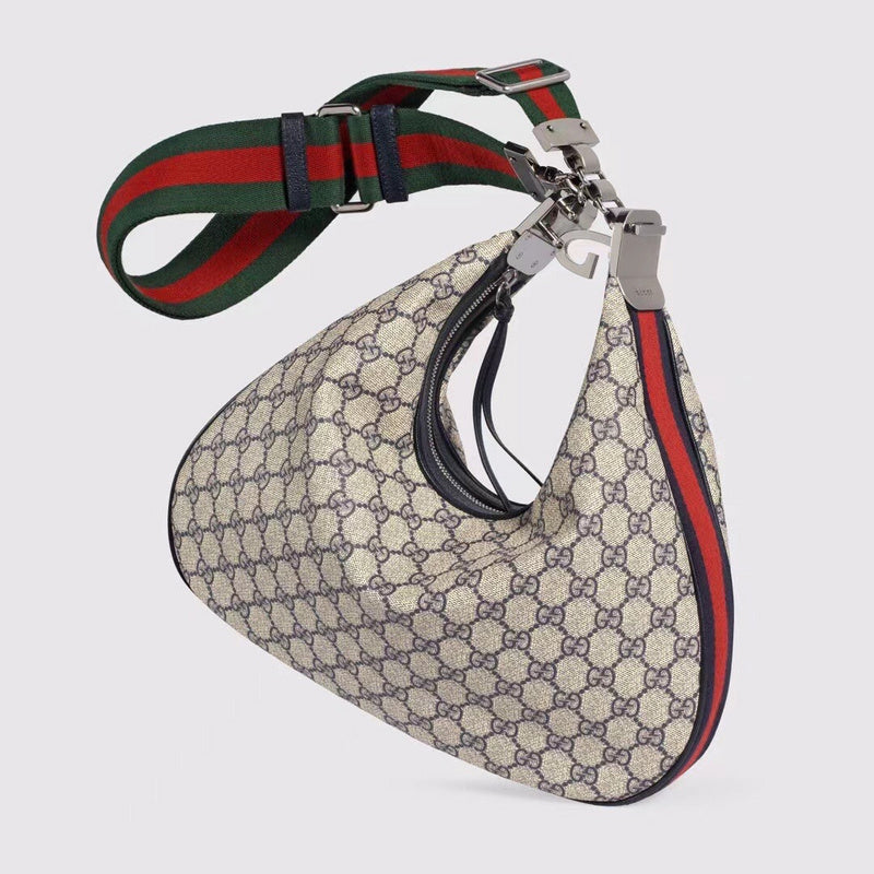 Close-up detail of elevated signature women's handbag – women's designer-style accessory
