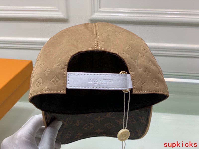 Close-up detail view of Louis Vuitton unisex cap