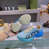 Gucci neutral cream luxury sneakers view 6 streetwear statement look