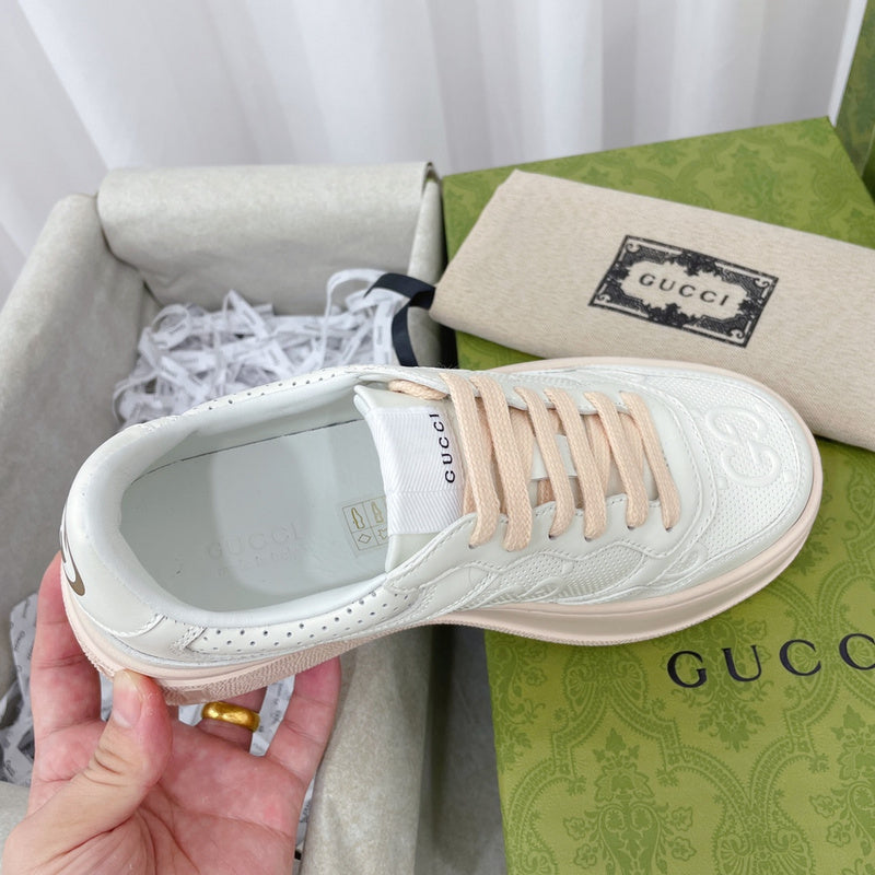 Gucci fresh white-and-black luxury sneakers view 9 sleek tonal finish
