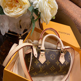 Top view of chic sleek women's handbag – women's statement bag