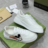Side profile of Gucci all-black sneakers heritage-inspired look