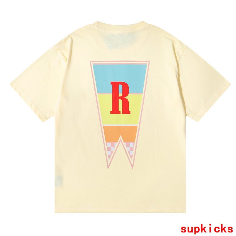 Back view of Rhude luxury clothing with runway-inspired design