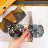 Lifestyle view of Louis Vuitton unisex sunglasses
