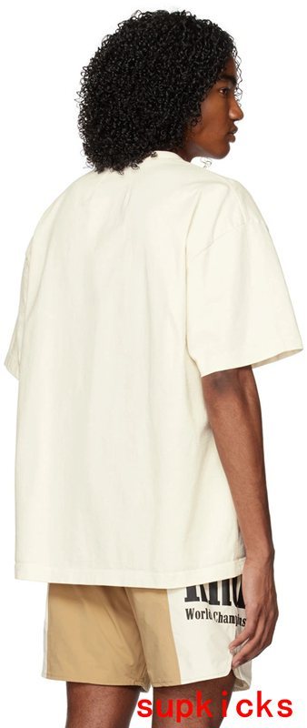 Back view of Rhude luxury clothing with relaxed-fit cut