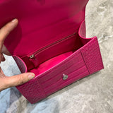 Contemporary Faux Leather Handbag - Signature Hardware Accents | Women's Luxury Handbag #612 - alternate angle view (image 8) of designer-inspired handbag