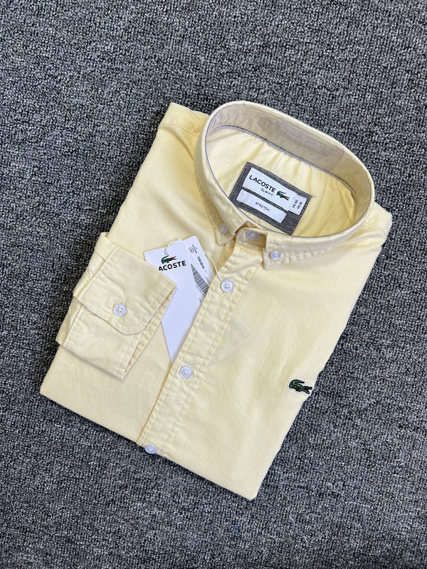 Back view of Lacoste luxury clothing with logo-detail design