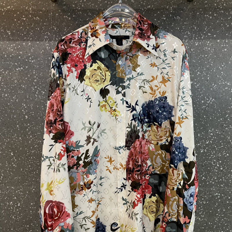 Side profile of Louis Vuitton luxury clothing with contemporary cut