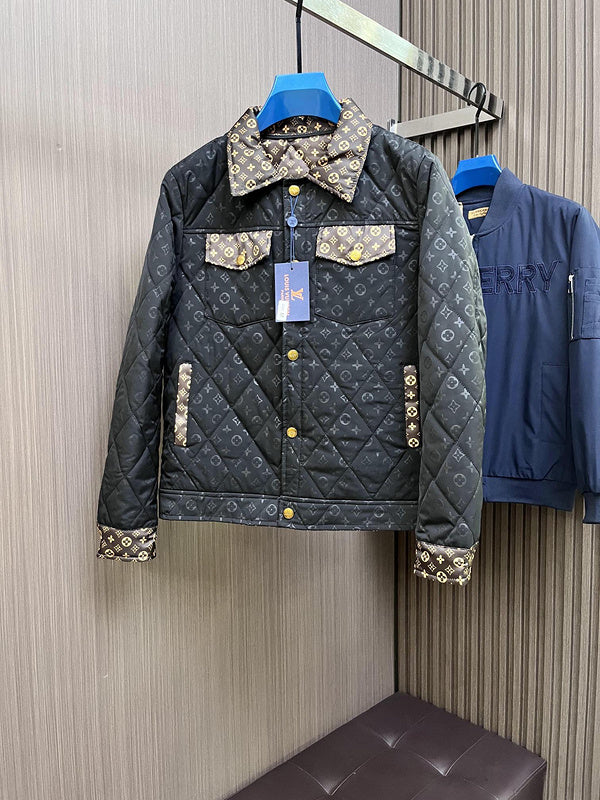 Front view of Louis Vuitton luxury clothing with streetwear-inspired cut