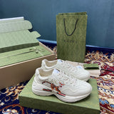 Gucci neutral cream luxury sneakers view 8 streetwear statement look