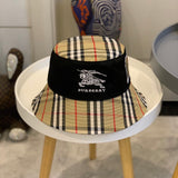Close-up detail view of Burberry unisex cap
