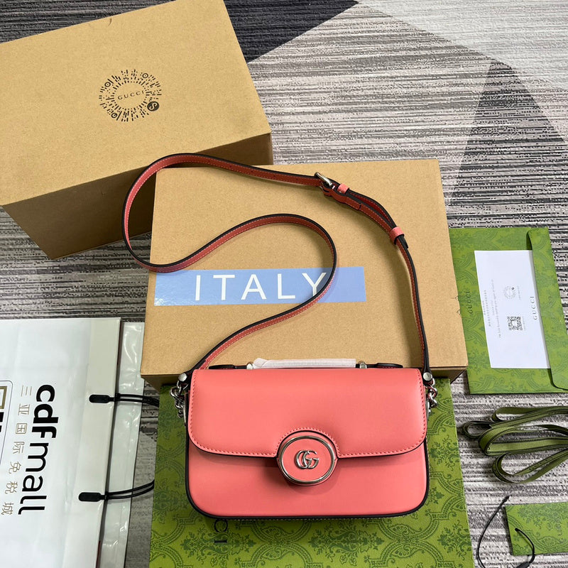 Side profile of statement polished women's handbag – women's everyday handbag