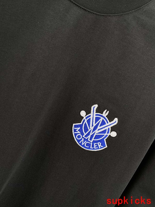 Back view of Moncler luxury clothing with relaxed-fit cut
