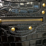 Structured Premium PU Leather Handbag - Polished Finish | Women's Everyday Carry Handbag #321 - interior view (image 6) of designer-inspired handbag
