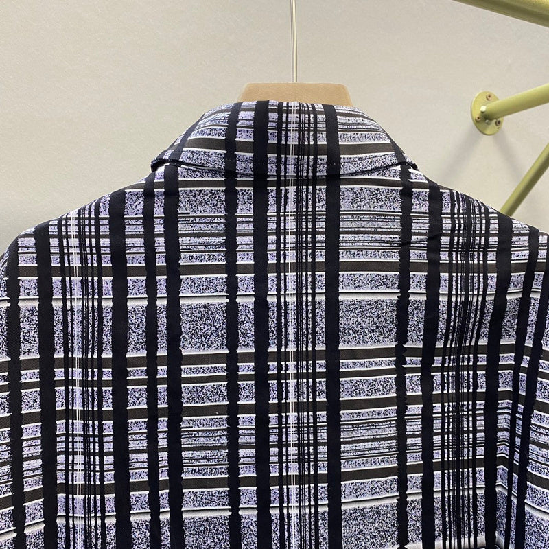 Side profile of Louis Vuitton luxury clothing with streetwear-inspired cut