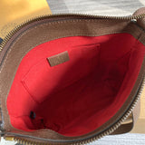 Close-up detail of structured modern women's handbag – women's statement bag
