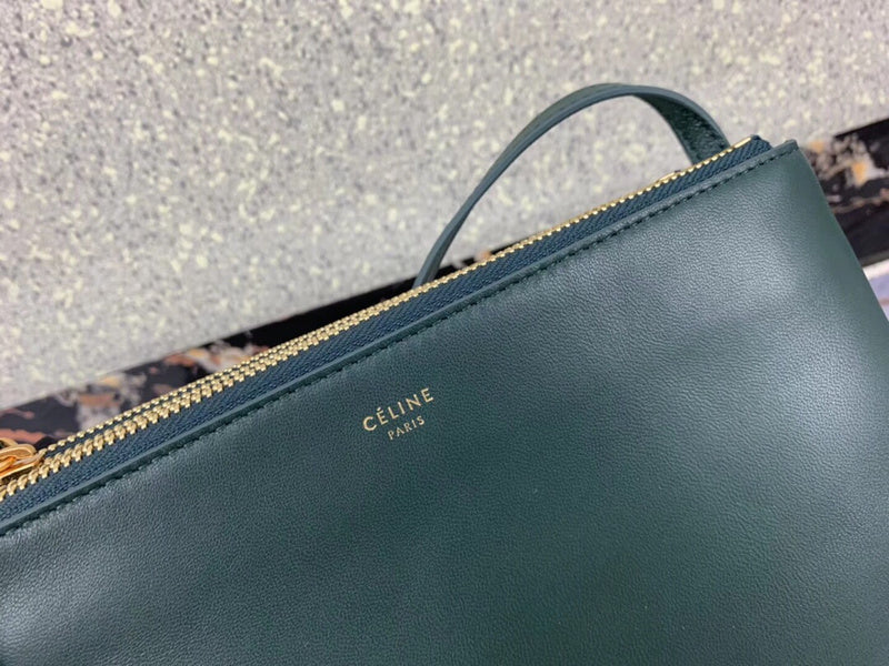Side profile of structured classic women's handbag – women's premium purse