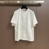 Back view of Louis Vuitton cotton t-shirt with logo-detail design