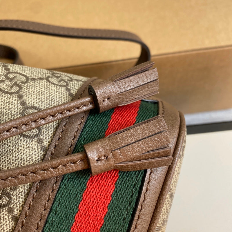 Back view of refined statement women's handbag – women's statement bag