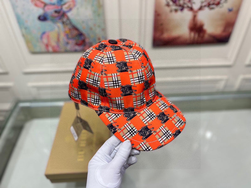 Front view of Burberry unisex cap