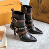 Louis Vuitton luxury shoes detail shot