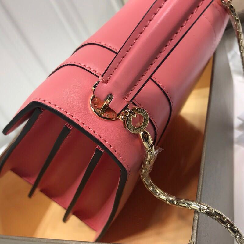 Polished Vegan Leather Handbag - Signature Hardware Accents | Women's Everyday Carry Handbag #1760 - hardware and detail close-up (image 5) of designer-inspired handbag