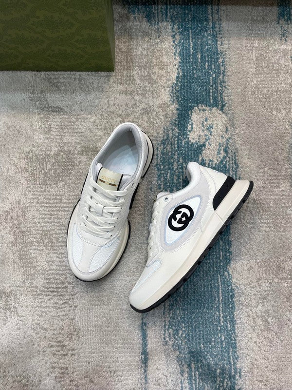 Gucci classic monochrome luxury sneakers view 8 cushioned comfort fit
