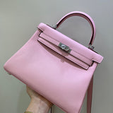 Close-up detail of polished bag design