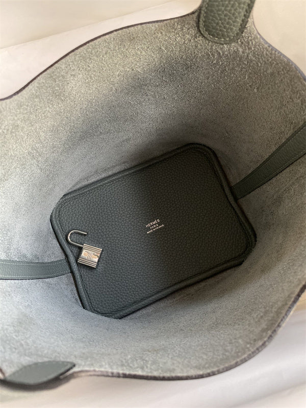 Close-up detail of sophisticated bag design