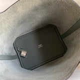 Close-up detail of sophisticated bag design