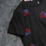 Full styled look of Moncler luxury clothing with relaxed-fit cut