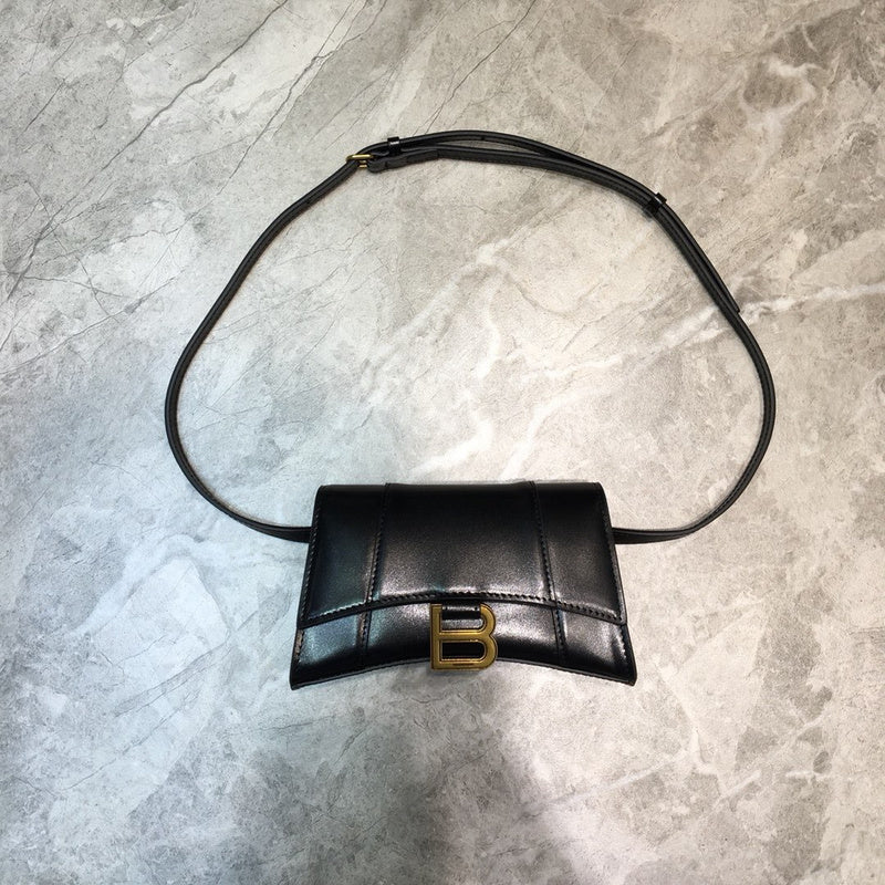 Structured Faux Leather Handbag - Polished Finish | Women's Premium Handbag #1011 - side angle view (image 2) of designer-inspired handbag